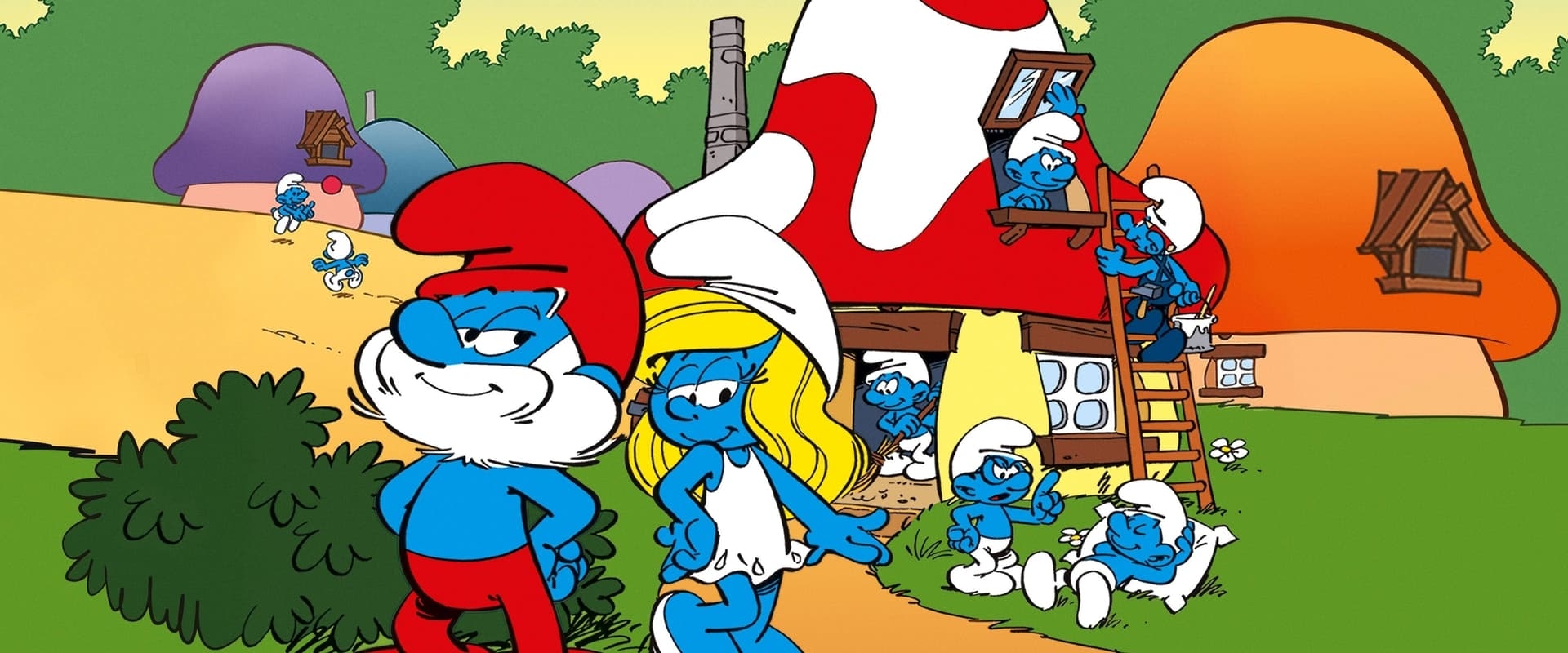 Banner De Smurfen Op Ontdekking