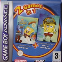 2 Games in 1 SpongeBob SquarePants SuperSponge + SpongeBob SquarePants Battle for Bikini Bottom voor Nintendo GBA