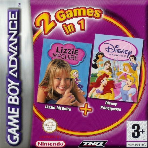 Boxshot 2 Games in 1: Lizzie McGuire + Disney Princess