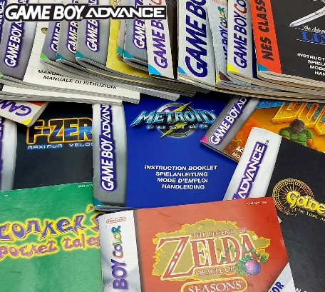 Boxshot Handleidingen voor Game Boy Spellen