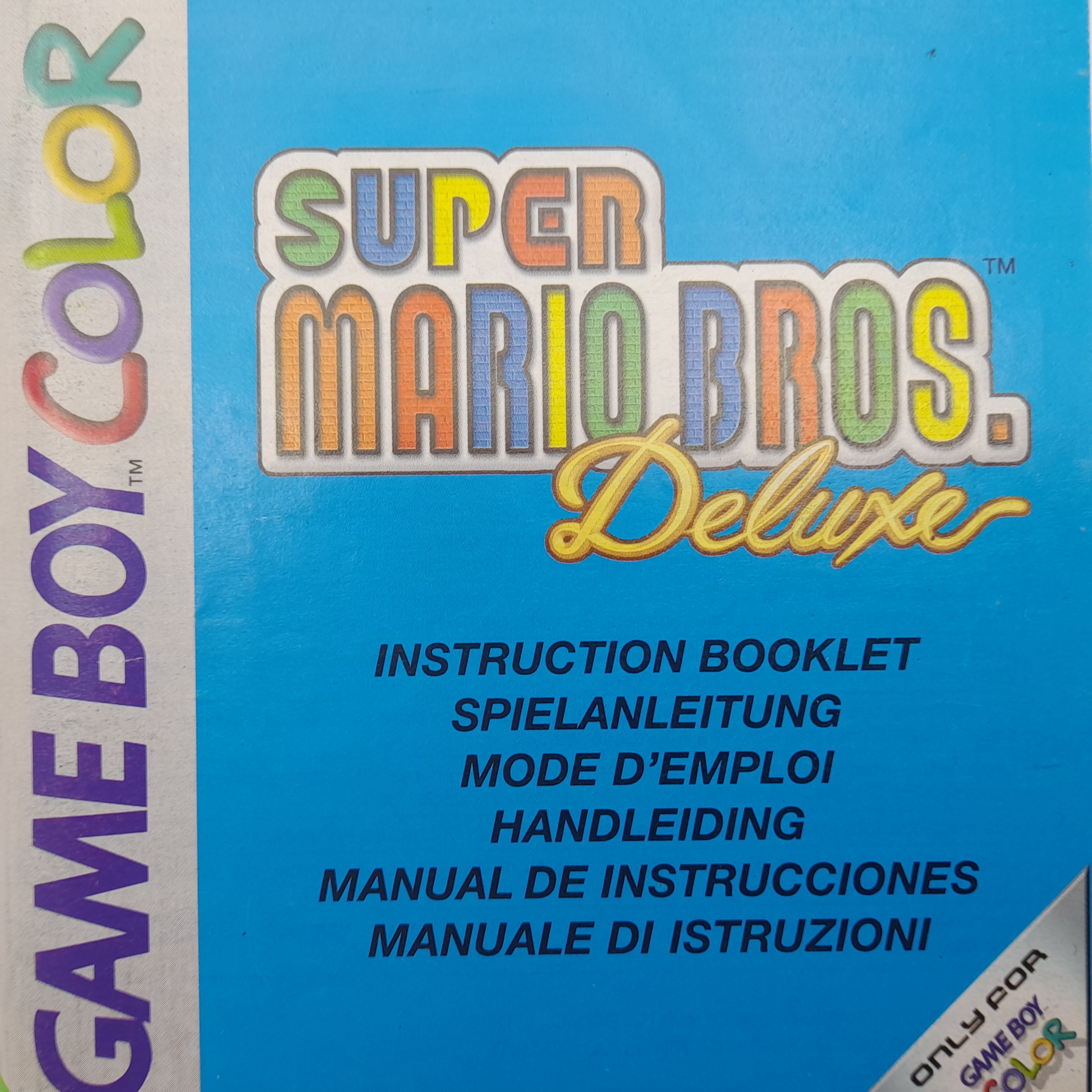 Foto van Super Mario Bros Deluxe Handleiding