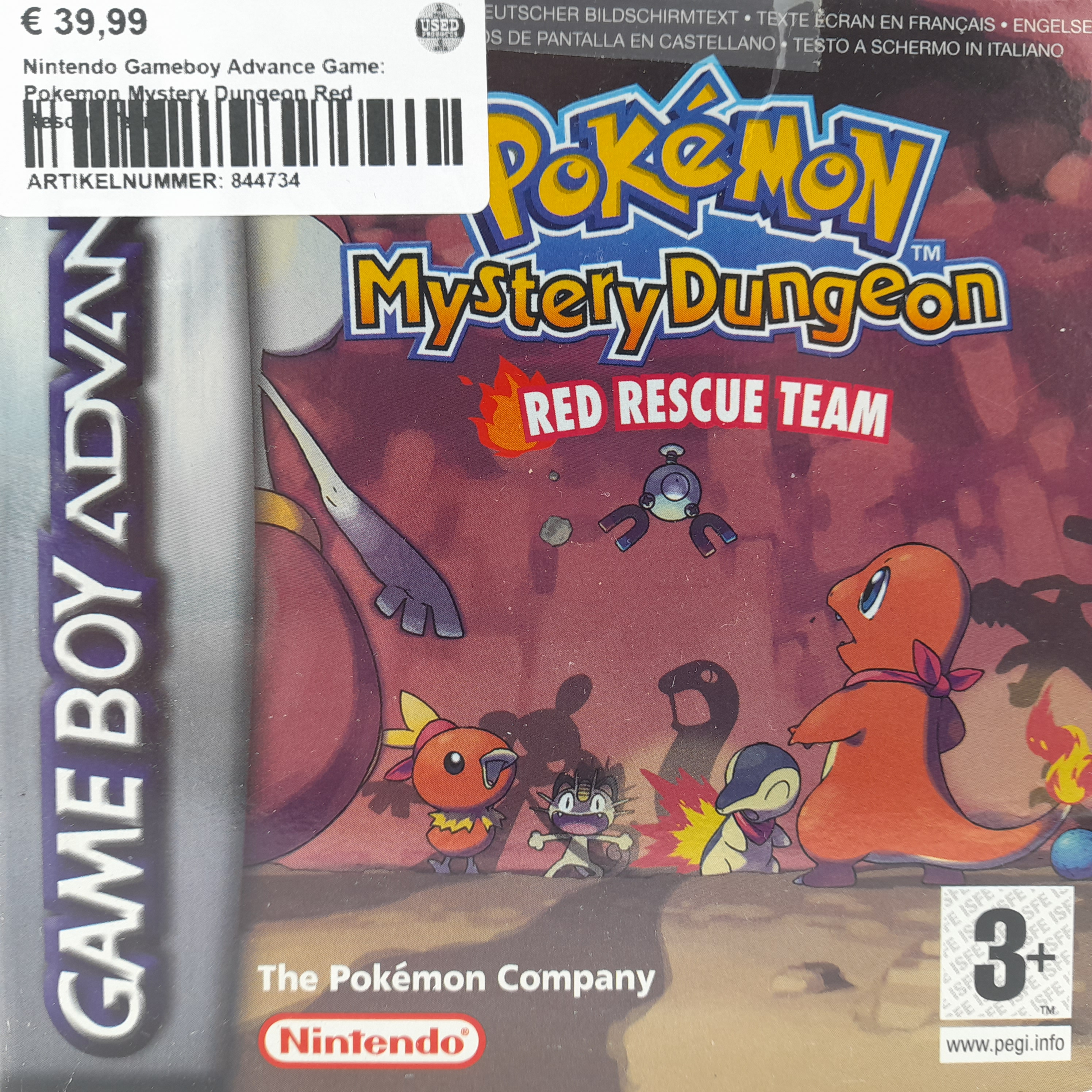 Foto van Pokémon Mystery Dungeon Red Rescue Team Compleet