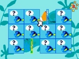 The game features various minigames, such as memory.