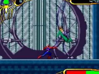 In <a href = https://www.mariogba.nl/gameboy-advance-spel-info.php?t=Spider-Man_2 target = _blank>Spiderman 2</a> il tuo avversario più pericoloso è il Dottor Octopus.