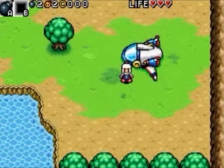 Kiedy planeta Phantarion ma problemy, przychodzi z pomocą <a href = https://www.mariogba.nl/gameboy-advance-spel-info.php?t=Bomberman_GBA target = _blank>Bomberman</a>.