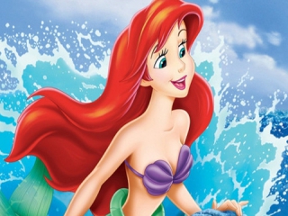 Spiele mit Arielle und vielen anderen Charakteren aus dem Film Die kleine Meerjungfrau.