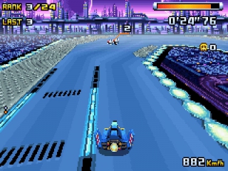 Auch auf dem GBA sieht F-Zero gut aus.