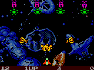 Galaga Destination Earth: Screenshot