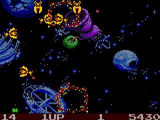 Galaga Destination Earth plaatjes