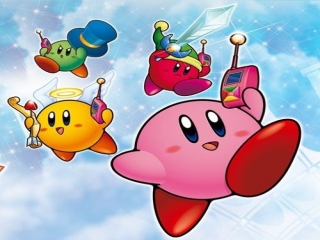Speel als Kirby en zijn gele, groene en rode vrienden!