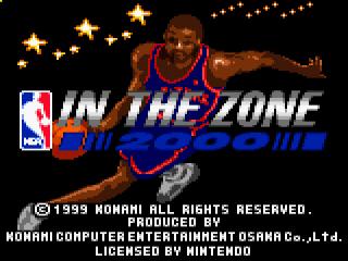 NBA In the Zone 2000: Afbeelding met speelbare characters