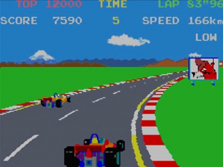 Jouez à Pole Position, un jalon de l’histoire du jeu vidéo.