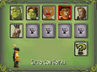 Le jeu comprend des personnages reconnaissables de Shrek, et il y en a même davantage débloqués au fur et à mesure de la progression dans le jeu.