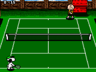 Snoopy Tennis: Screenshot