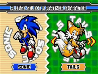 W grze Sonic Advance 3 wybierasz dwie postacie do gry.