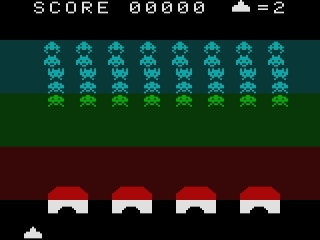 Space Invaders Color: Screenshot