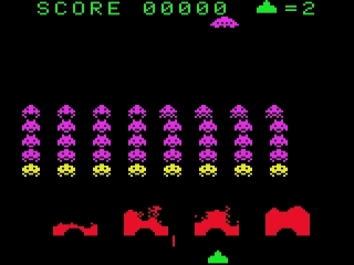 afbeeldingen voor Space Invaders Color