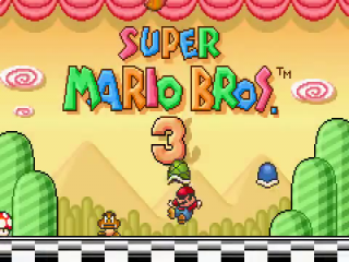 Boink! Zelf op het beginscherm is Mario niet veilig.