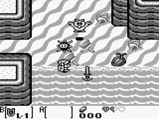 The legend of zelda link's store awakening gameboy