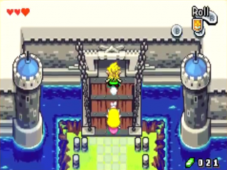 In het kasteel moeten Link en Zelda een zwaard afleveren.
