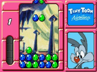While playing, you can see various Tiny Toon characters on the right side.