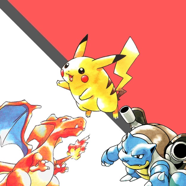 Pokemon Pikachu, Charizard en Blastoise voor de GBA